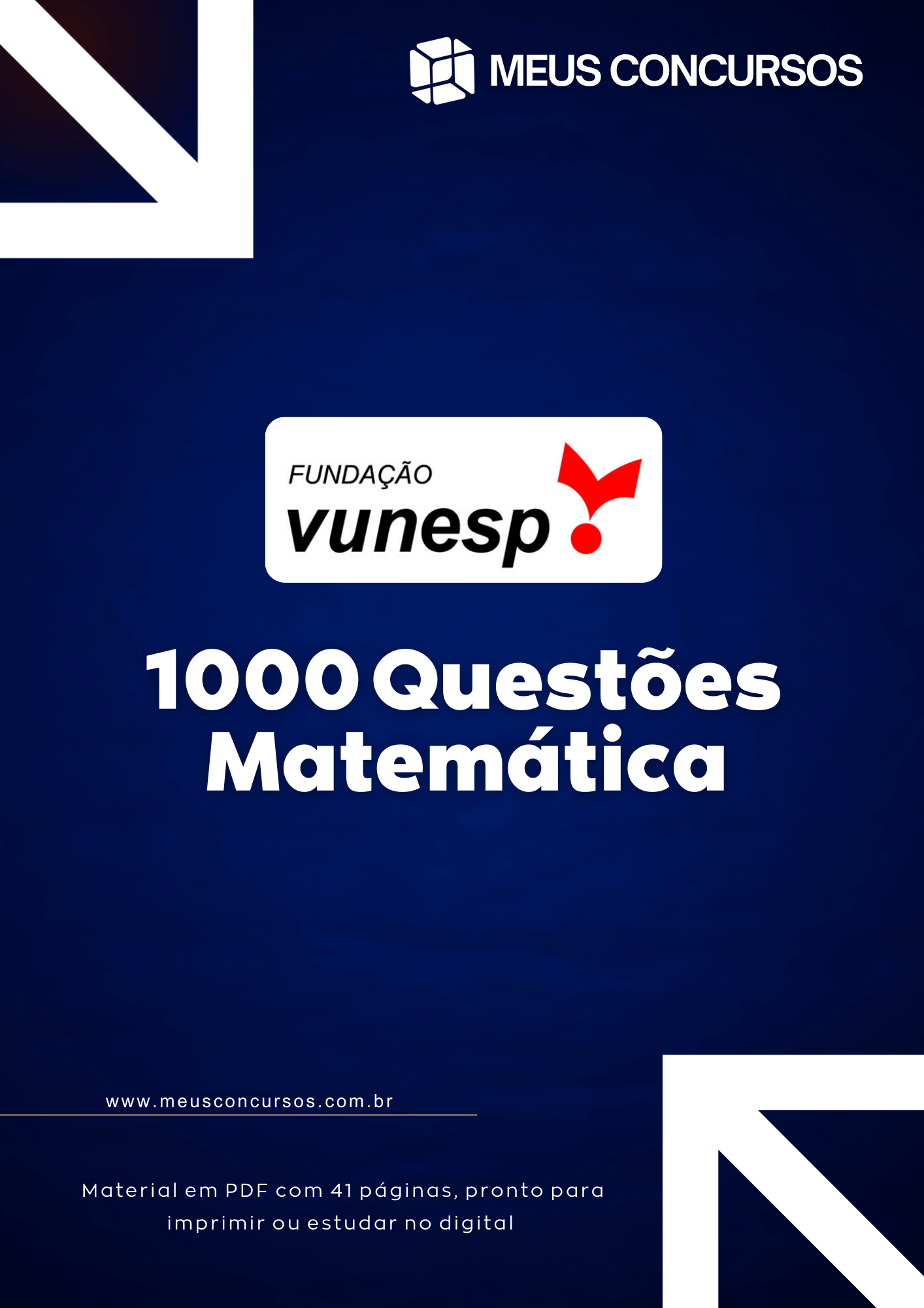 1000 questões vunesp de matemática – todos os conteúdos essenciais